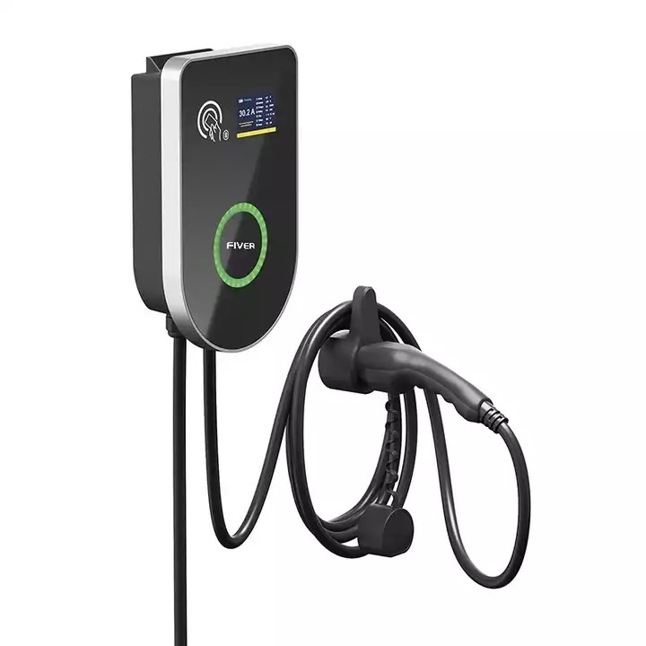 32A station de charge commerciale publique du niveau 2 EV avec OCPP 1,6 Wifi 4G