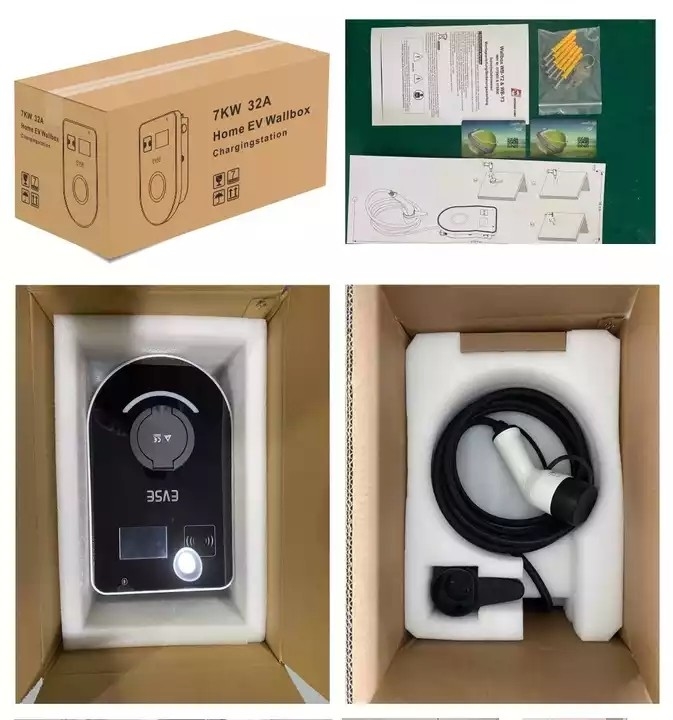 32A station de charge commerciale publique du niveau 2 EV avec OCPP 1,6 Wifi 4G