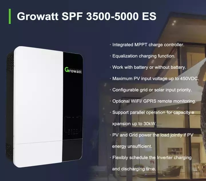 5000ES inverseur hybride solaire de la SPF 5000 es picovolte outre du silicium monocristallin 3500w 5000w de grille