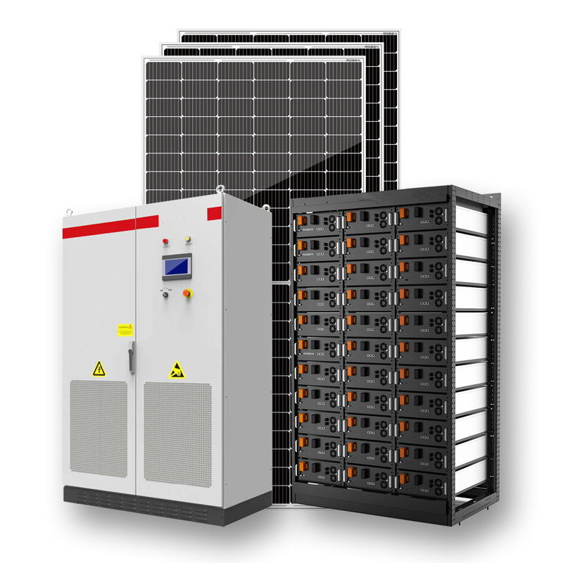 Système solaire complet de Kit System 30KW de panneau solaire d'hybride du système solaire 30kW 150kW 300kW