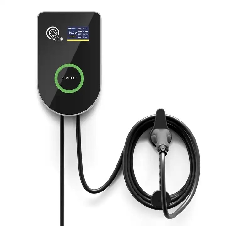 borne de recharge 32A EV OCPP 1.6 Smart Wallbox 22KW avec communication Wifi 4G