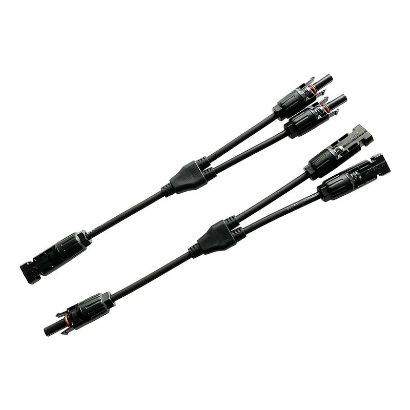 cable connecteur solaire 100g du panneau solaire IP68 des tuyaux d'embranchement de 30cm Y 2 à 1
