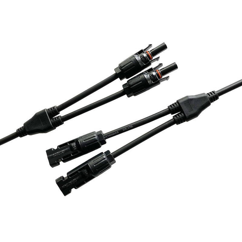 cable connecteur solaire 100g du panneau solaire IP68 des tuyaux d'embranchement de 30cm Y 2 à 1