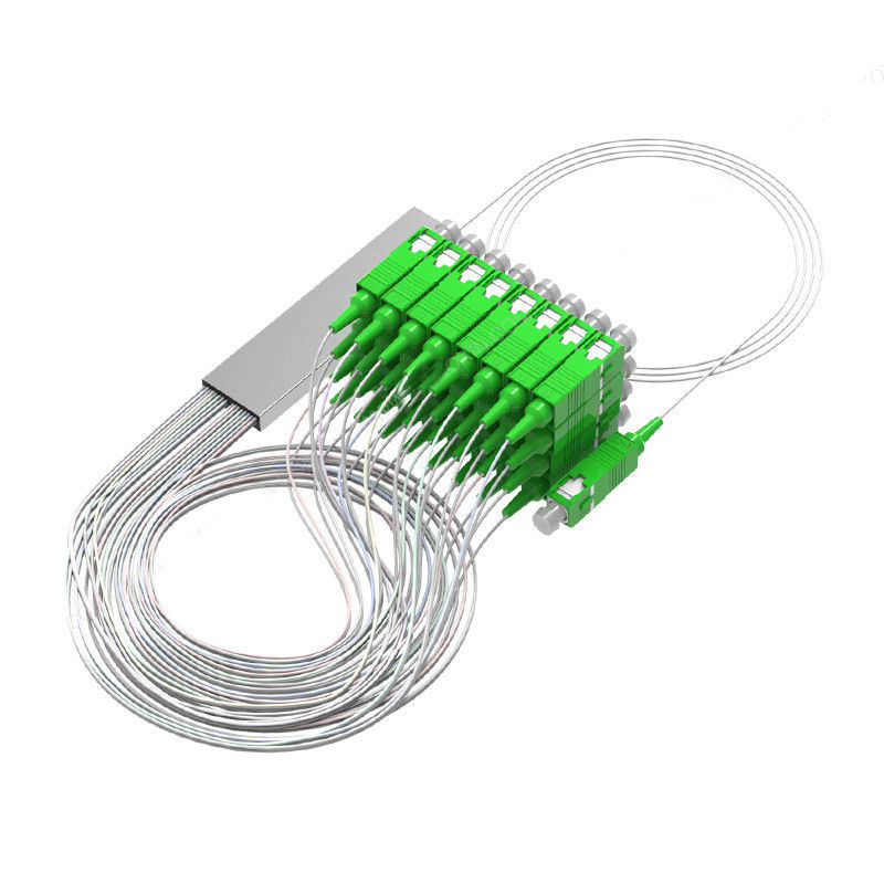 Tube en acier optique optique Mini Type du diviseur 0.9mm de PLC de fibre de PSM 1X16