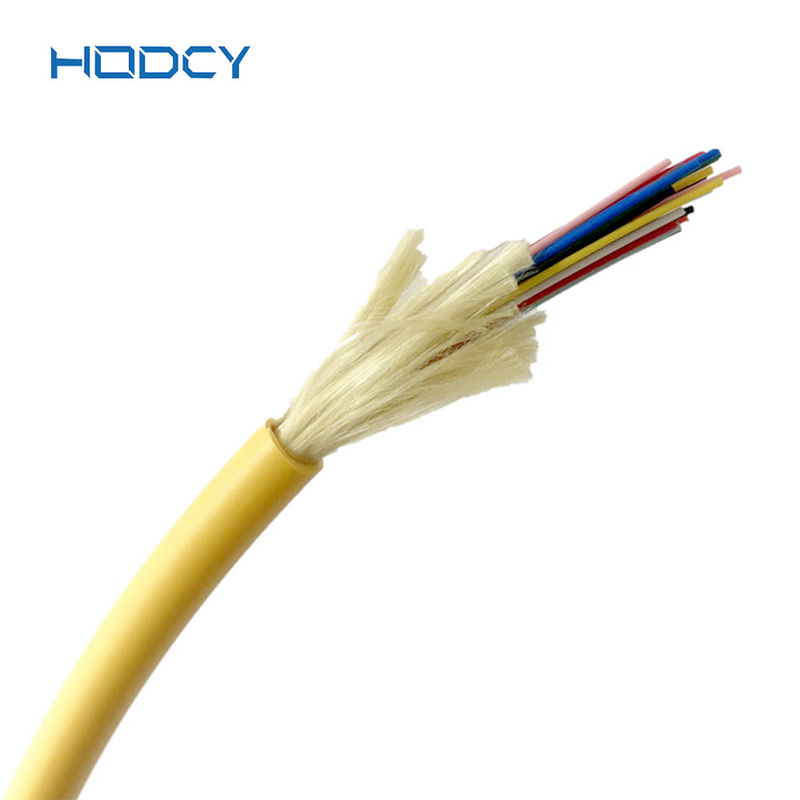 Structure lâche optique d'intérieur unimodale de tube du câble GJFJV 1-12cores de la fibre OS2