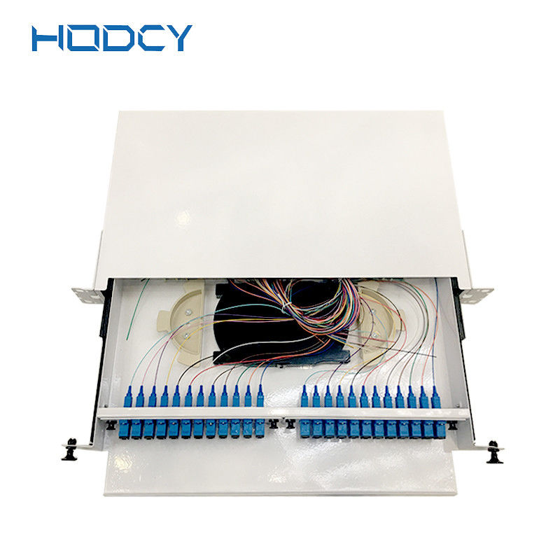 Noyaux optiques fixés au mur SMC du tableau de connexions de fibre 48 pour le Cabinet extérieur de télécom