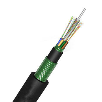 Anti rongeur de fibre de câble optique de double de PE de bande en acier extérieure souterraine blindée de double