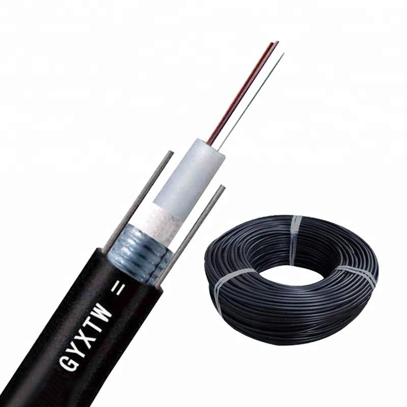 2-24 parallèle blindé FRP de double de câble optique de fibre multimode du noyau GYXTW