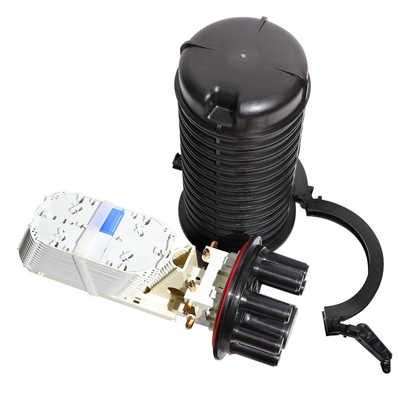 Type thermo-rétrécissable aérien 507*200mm de boîte de jonction de clôture d'épissure de fibre de 144 noyaux