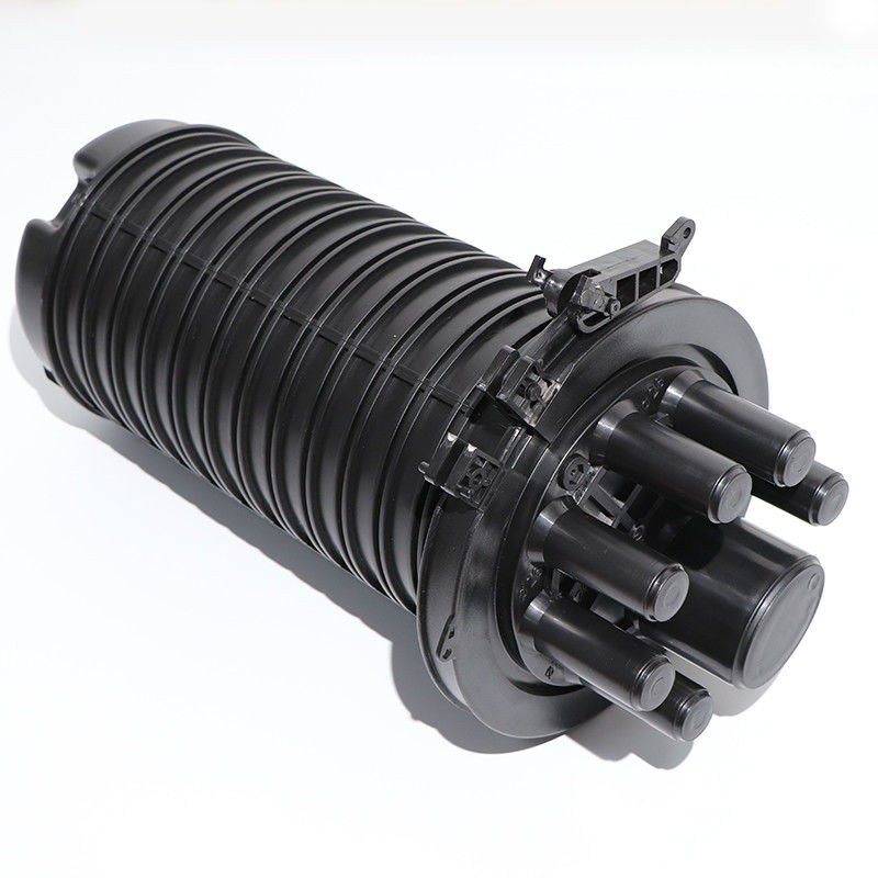 Type thermo-rétrécissable aérien 507*200mm de boîte de jonction de clôture d'épissure de fibre de 144 noyaux