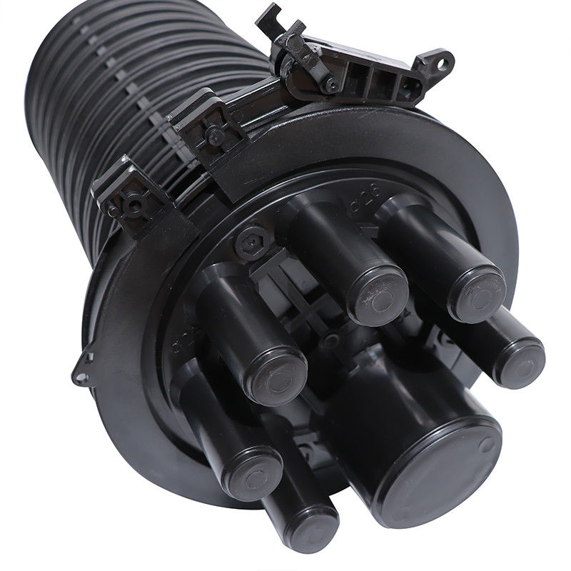 Type thermo-rétrécissable aérien 507*200mm de boîte de jonction de clôture d'épissure de fibre de 144 noyaux
