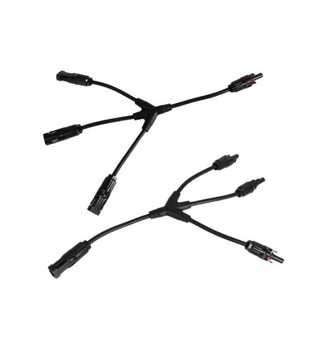 Type 3 câble de la branche MC4 Y du cable connecteur 2 de l'adaptateur IP68 de panneau solaire de manière