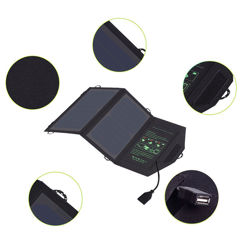 Chargeur solaire se pliant extérieur 5V portatif 10W 300g de téléphone portable de panneau de picovolte