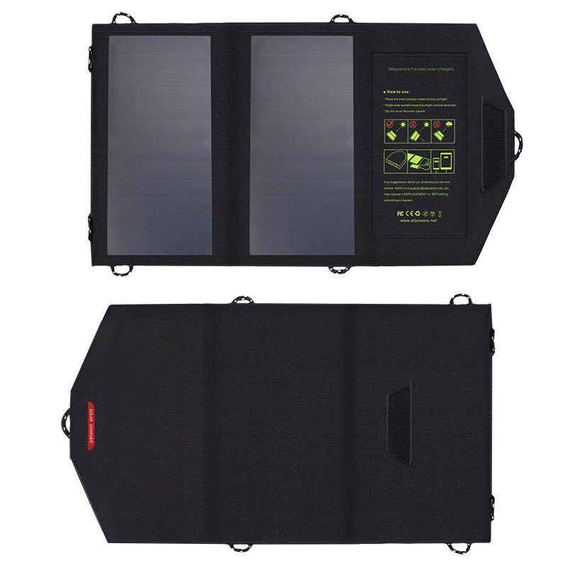 Chargeur solaire se pliant extérieur 5V portatif 10W 300g de téléphone portable de panneau de picovolte