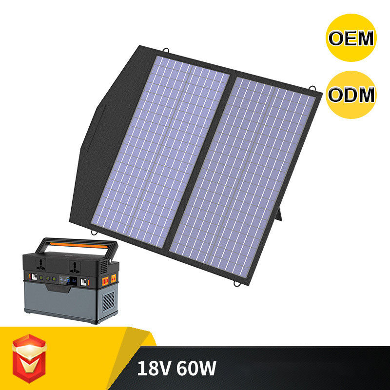 Banque imperméable solaire portative pliable 18VDC 3A d'énergie solaire du chargeur 60W de panneau de picovolte
