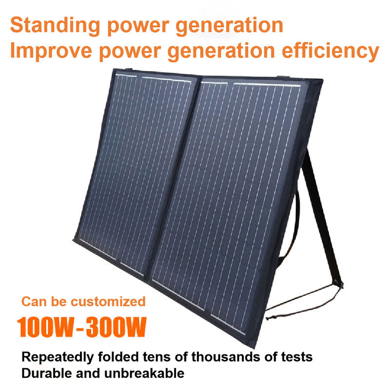 Double 100w 5V 2.1A USB pliage 2 portatif de picovolte de panneau du chargeur solaire imperméable