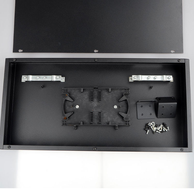 Cadre de distribution optique gauche de réseau de bâti de support de tableau de connexions de fibre de ROHS 24/19 pouces