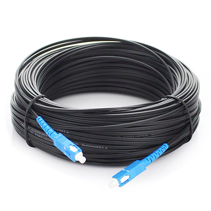 Corde de correction de câble optique de fibre de baisse de Sc UPC FTTH G657A2 autosuffisant