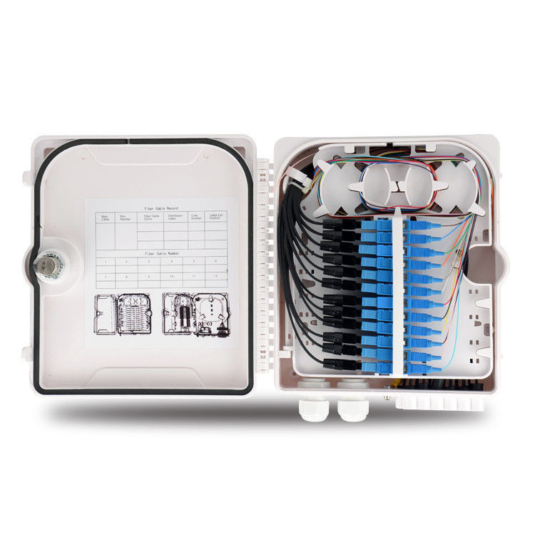 Boîte de distribution de fibre optique de support de mur 4core 12core 24core 48core 1.8KG