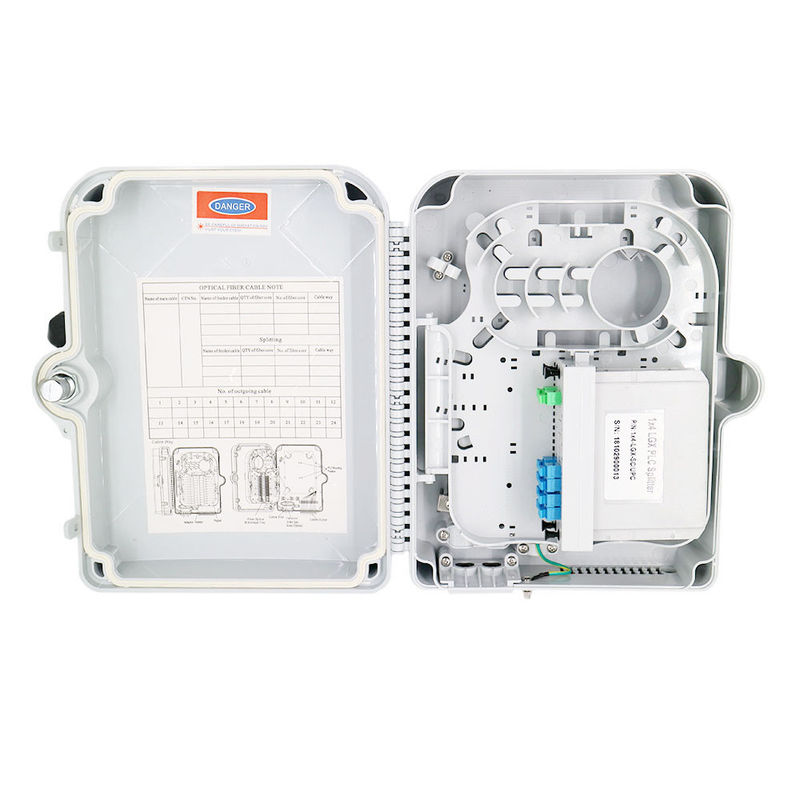 12 imperméables extérieurs de boîte de fibre optique de diviseur de PLC de 1:8 de noyau pour des réseaux de CATV