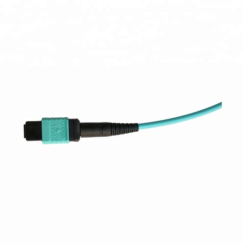 12 le tresse optique femelle de corde de correction de fibre des fibres MPO câblent 0.9mm 2.0mm 3.0mm