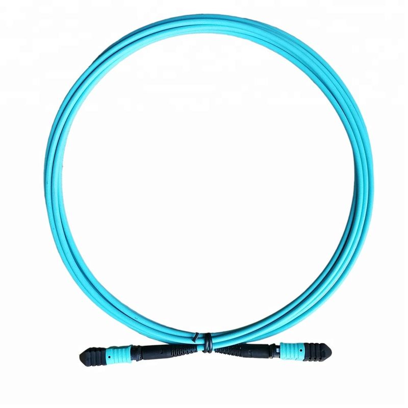 12 le tresse optique femelle de corde de correction de fibre des fibres MPO câblent 0.9mm 2.0mm 3.0mm