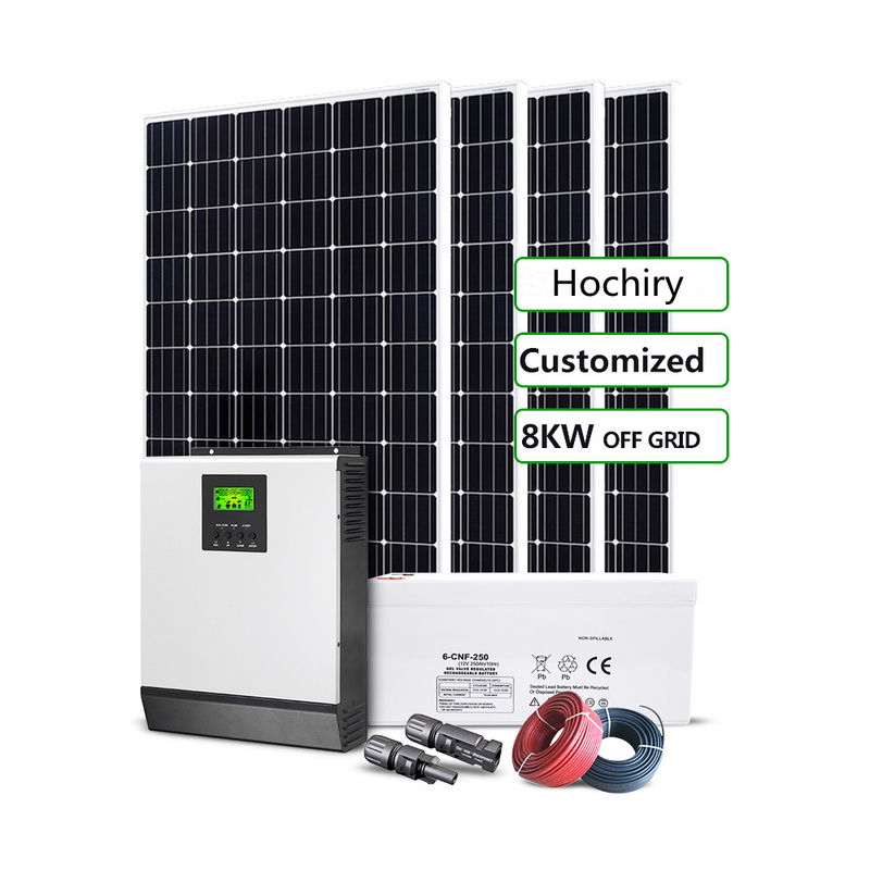 Outre du panneau solaire à énergie solaire de picovolte de stockage de l'énergie de système de la grille 10kW avec du verre trempé