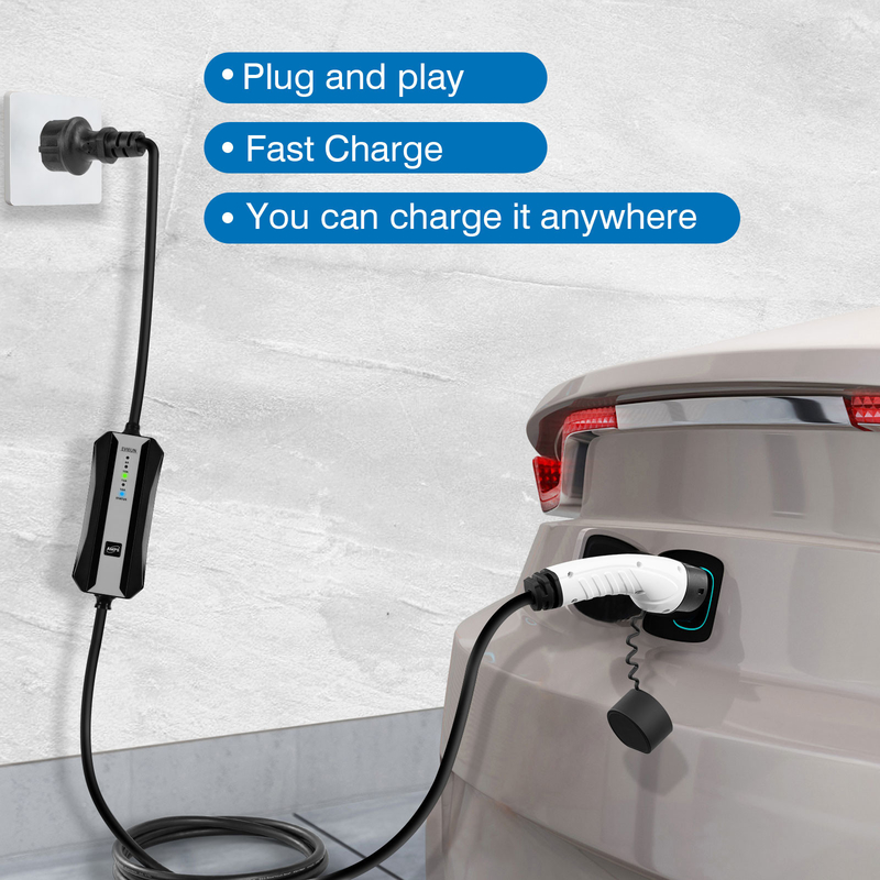 16A type - 2 chargeur rapide du chargeur CCS de voiture électrique 2 combinés portatifs