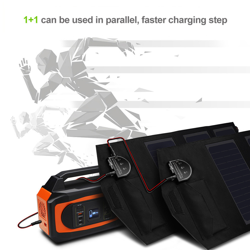 carnet compatible gauche parallèle pliable du chargeur 5V USB de panneau solaire du système 70W à énergie solaire