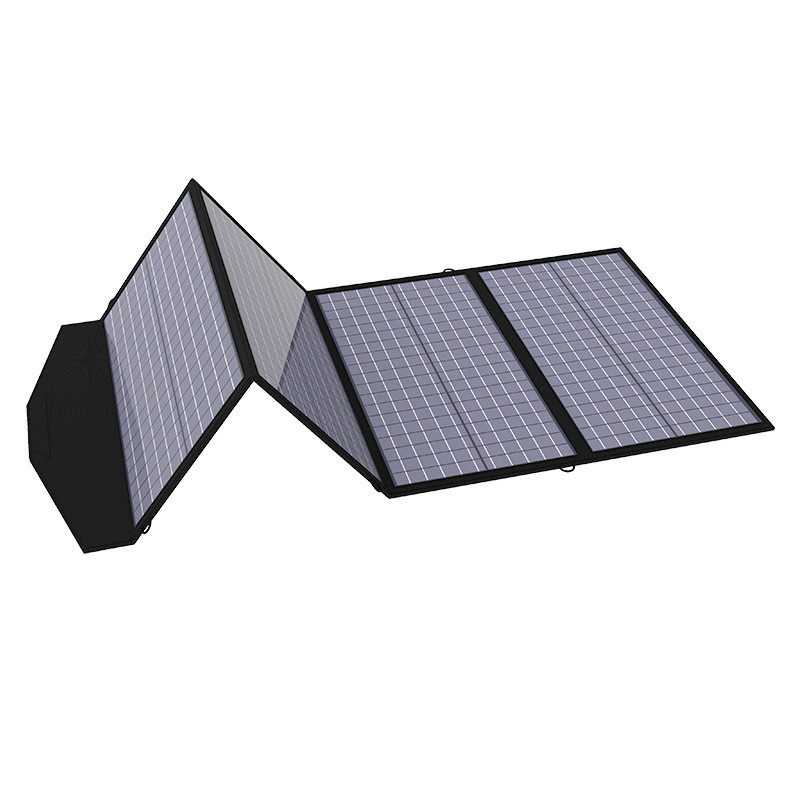 Fois pliables portatifs du panneau solaire 4 du système 18VDC à énergie solaire avec la batterie de l'énergie 200W solaire