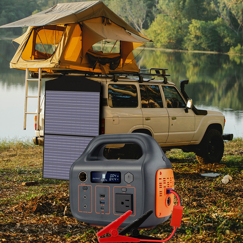 générateur portatif de banque d'énergie solaire du système 500W à énergie solaire avec la batterie au lithium rechargeable