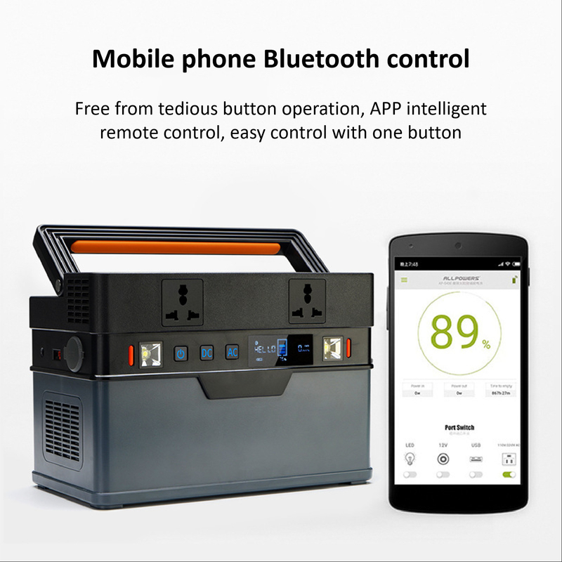 paquet mobile solaire portatif de batterie au lithium de centrale 500Wh pour le camping extérieur de rv
