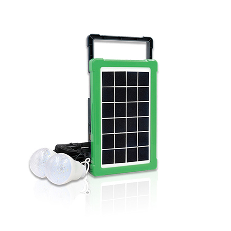 Support solaire portatif de Kit Panel For Home Emergency de groupe électrogène de lampe-torche 