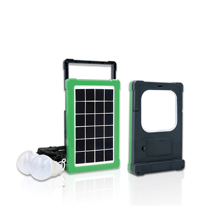 Support solaire portatif de Kit Panel For Home Emergency de groupe électrogène de lampe-torche 