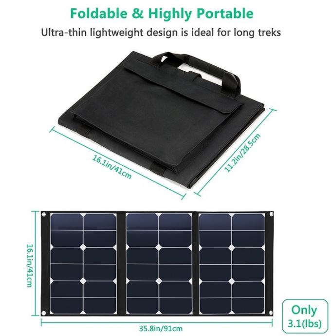 Panneau solaire monocristallin extérieur à la maison professionnel du fois 50W de nouvelle conception 3